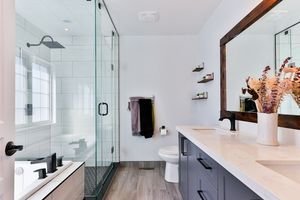 Pristine bathroom after cleaning